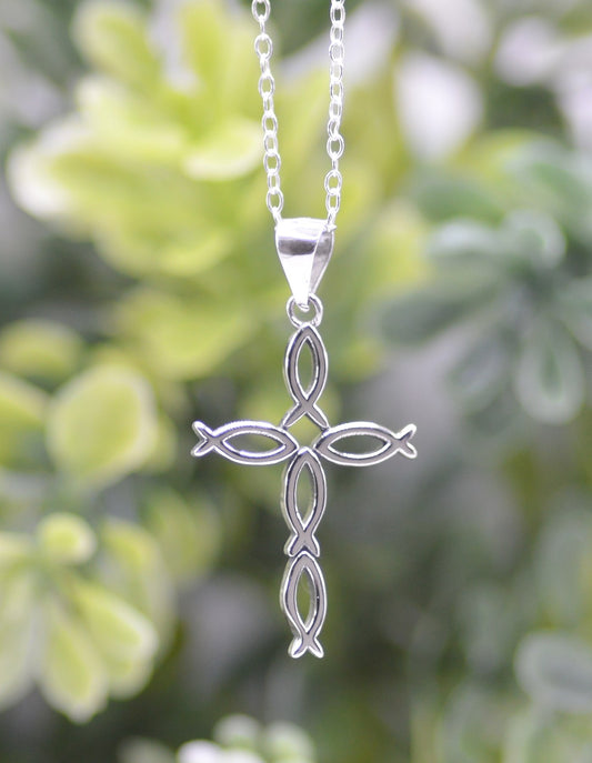 Necklace-Eden Merry-Ichthus-Cross