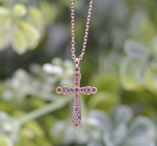 Necklace-Eden Merry-Gold-Cross