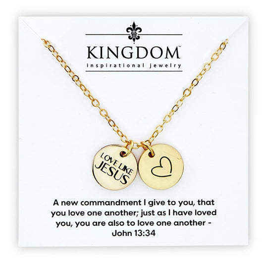 Necklace-Love Like Jesus/Heart