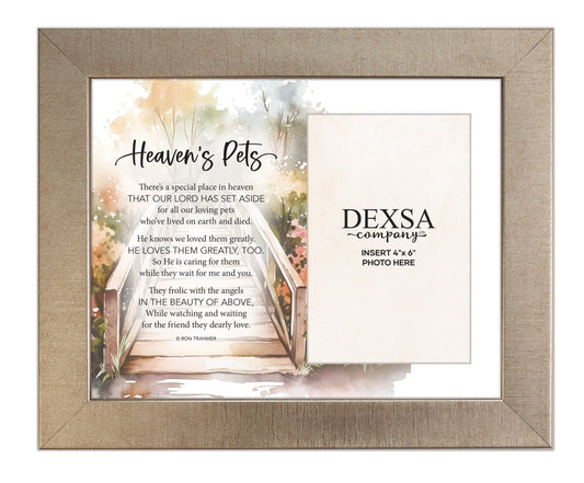 Photo Frame-Bereavement-Heaven's Pets (Holds 4 x 6 Photo)