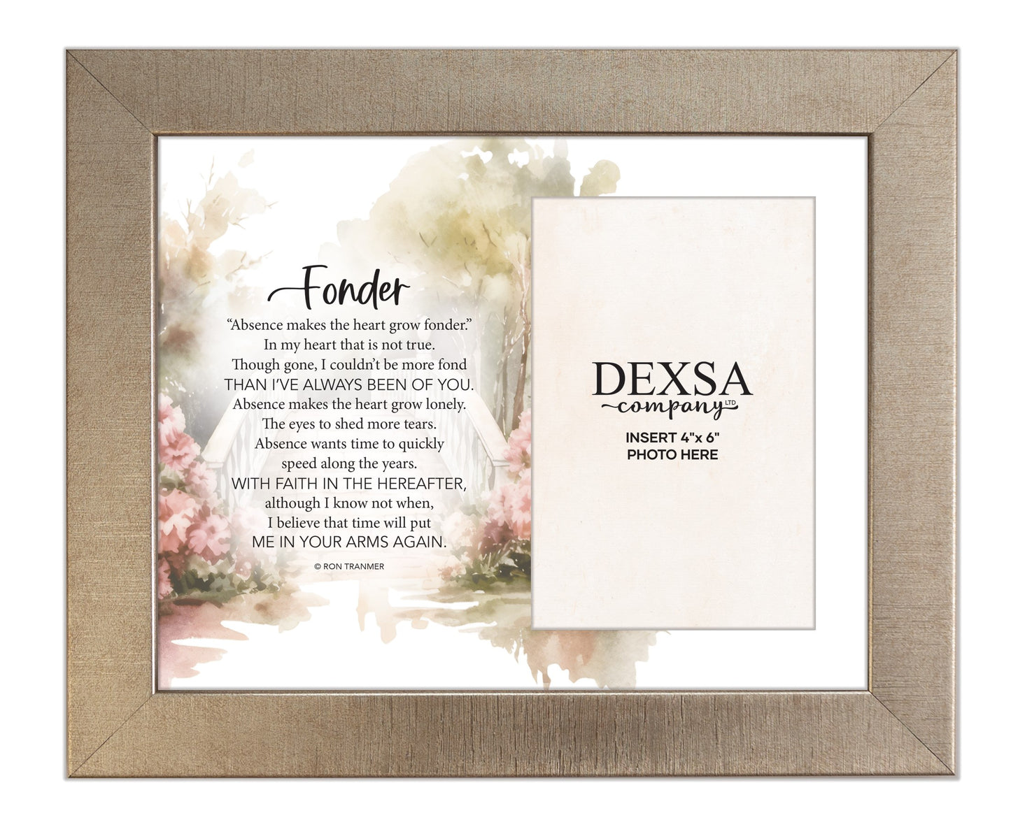 Photo Frame-Bereavement-Fonder (Holds 4 x 6 Photo)