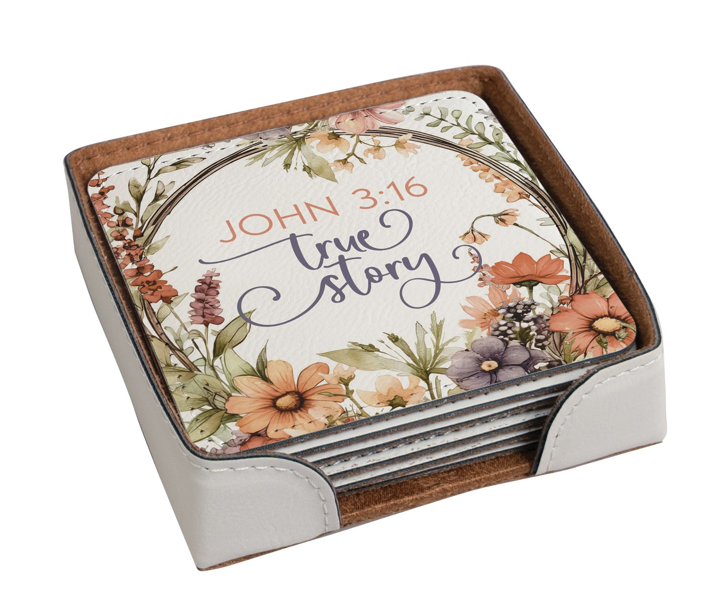 Coaster Set-John 3:16 (Pk/6)