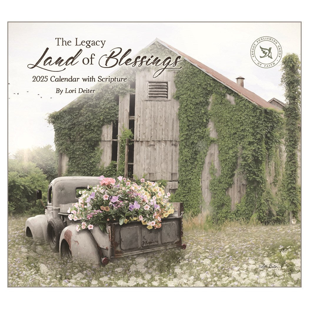 2025 Wall Calendar-Land Of Blessings (13.66" x 12")