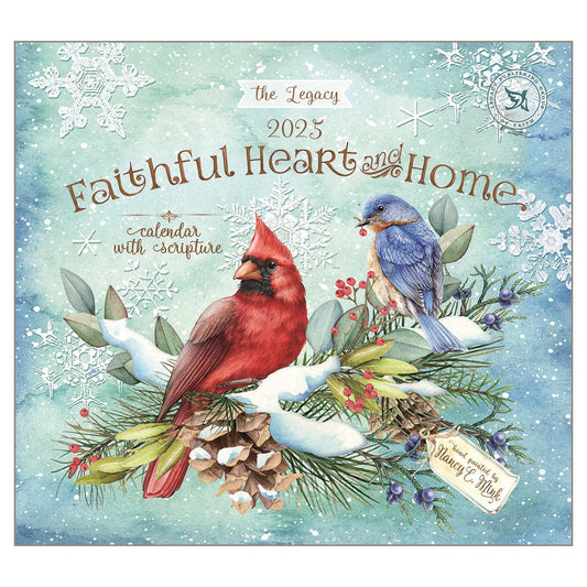 2025 Wall Calendar-Faithful Heart And Home (13.66" x 12")