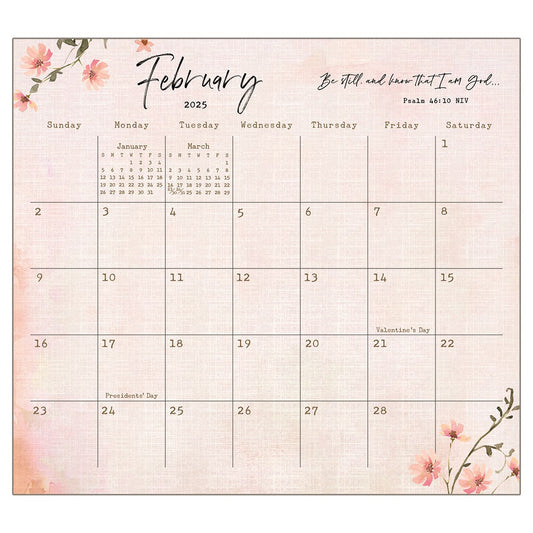 2025 Magnetic Calendar Pad-Be Still (9.375" x 8.375")