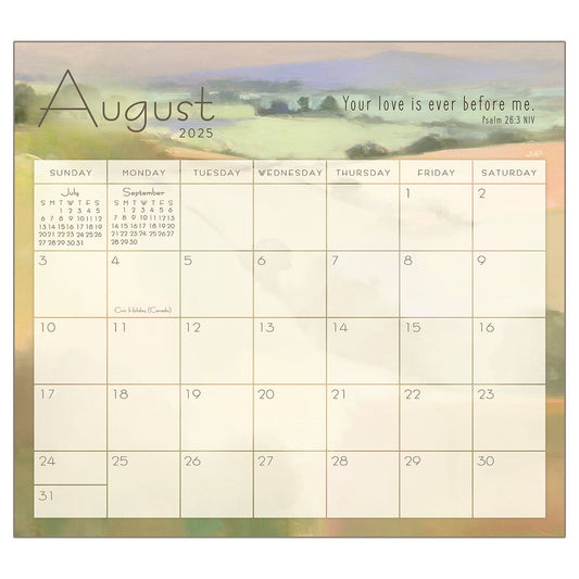 2025 Magnetic Calendar Pad-Hopeful Horizons (9.375" x 8.375")