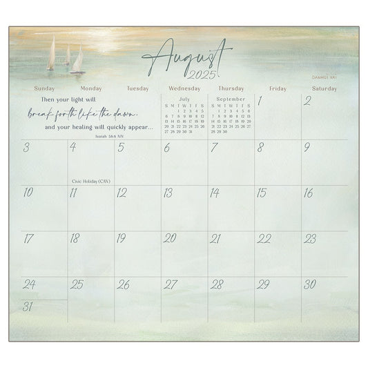 2025 Magnetic Calendar Pad-Light Gently Falling (9.375" x 8.375")