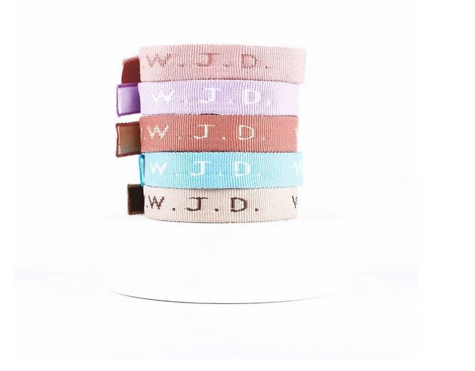 Bracelet-WWJD-Polyester-Assortment (Pack Of 150)