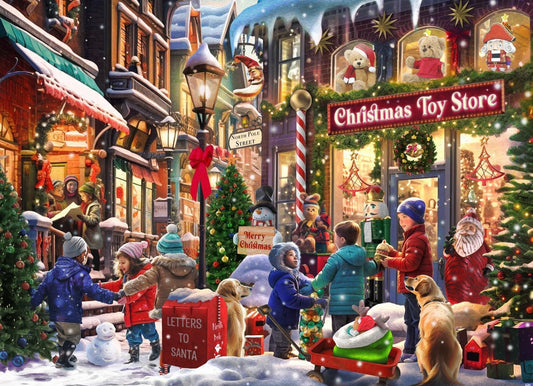 Jigsaw Puzzle-Christmas Toy Store (1000 Pieces)