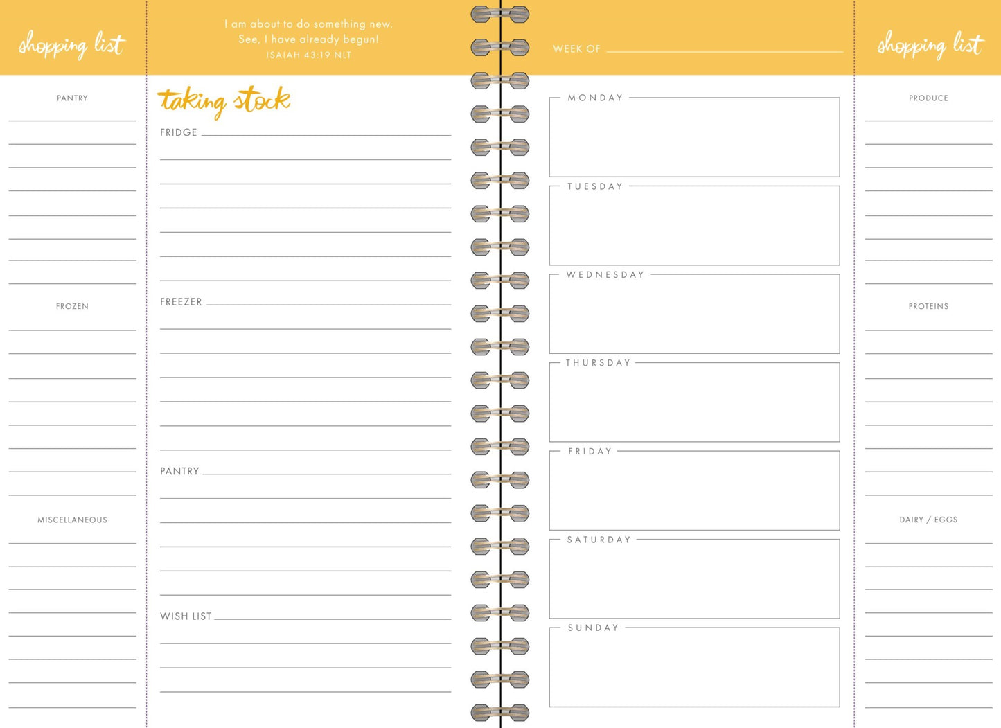 Meal Planner-12 Month (Undated)