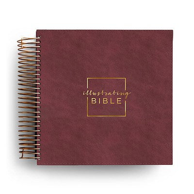 CSB Illustrating Bible-Cranberry Faux Leather