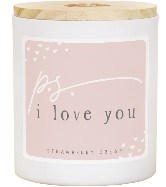 Candle-P.S. I Love You-Strawberry Cream Scent