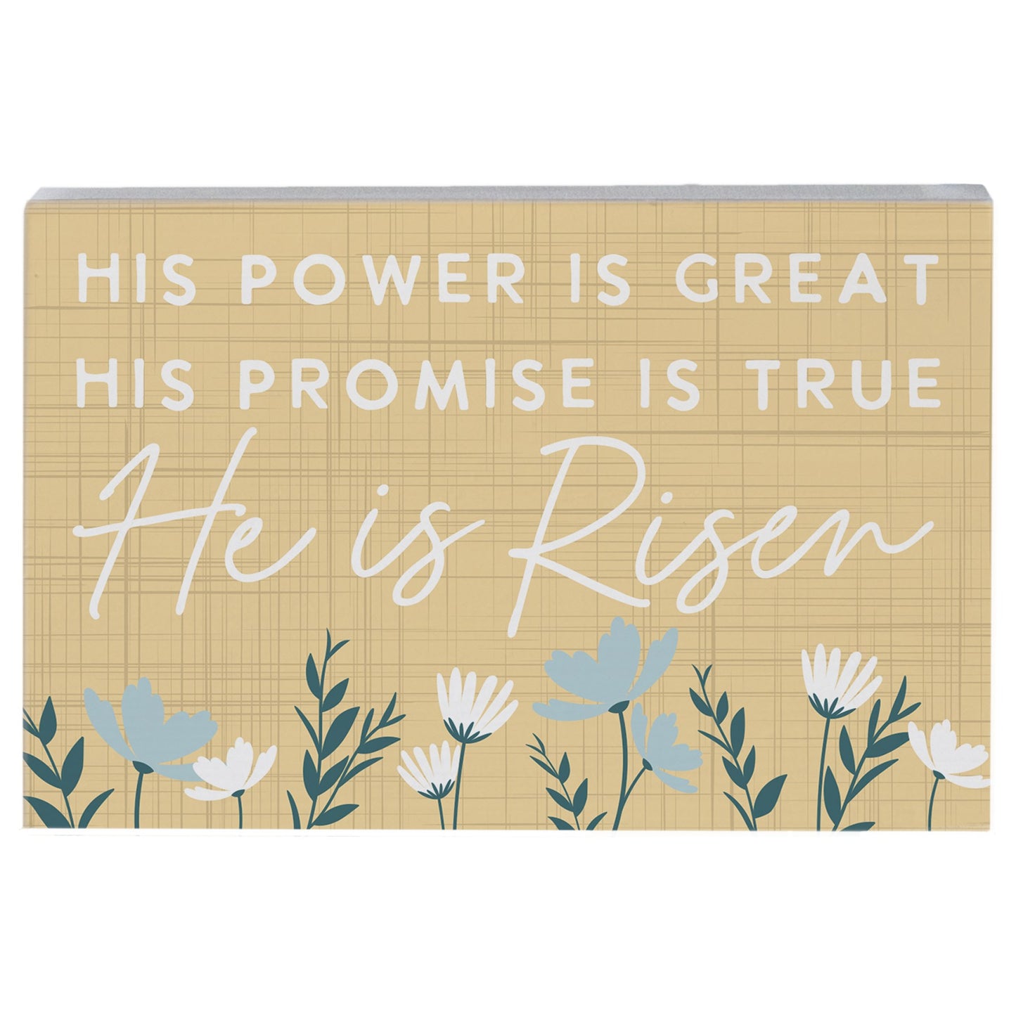 Small Talk Rectangle-He Is Risen-Yellow (5.25" x 3.5")