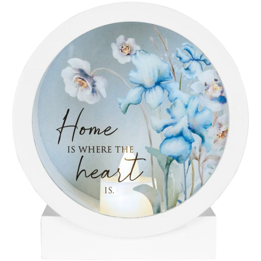 Shadowbox-Home Is Where The Heart Is-LED Tabletop (5.75" x 5.75" x 3")