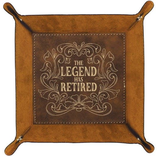 Catchall Tray-The Legend Has Retired (6.5" Sq)