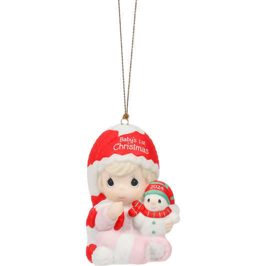 Ornament-Baby's First Christmas-2024 (Girl)