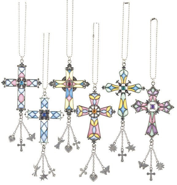 Car Charm-Stained Glass (Set Of 12)