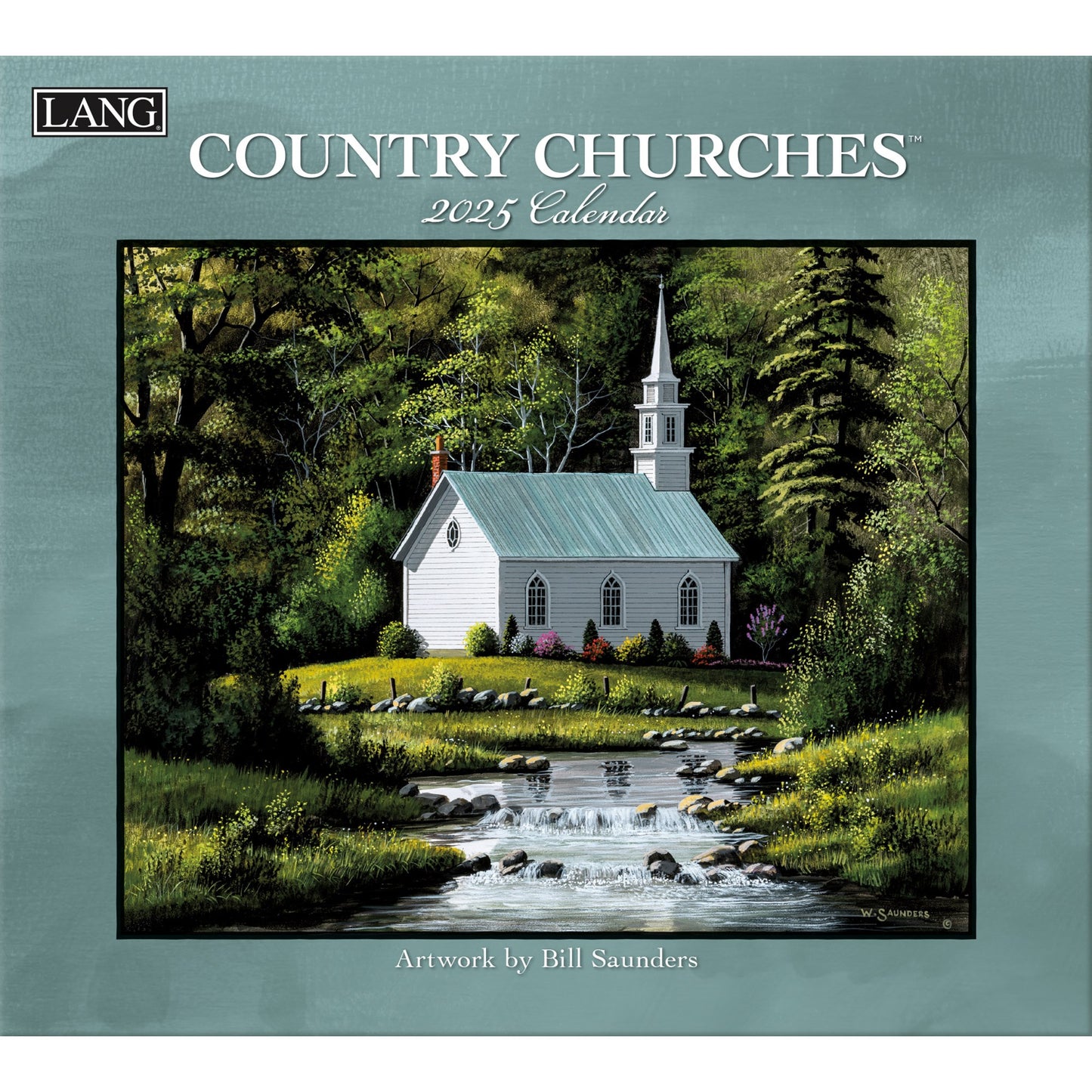 2025-Wall Calendar-Country Churches (13.375" x 12")