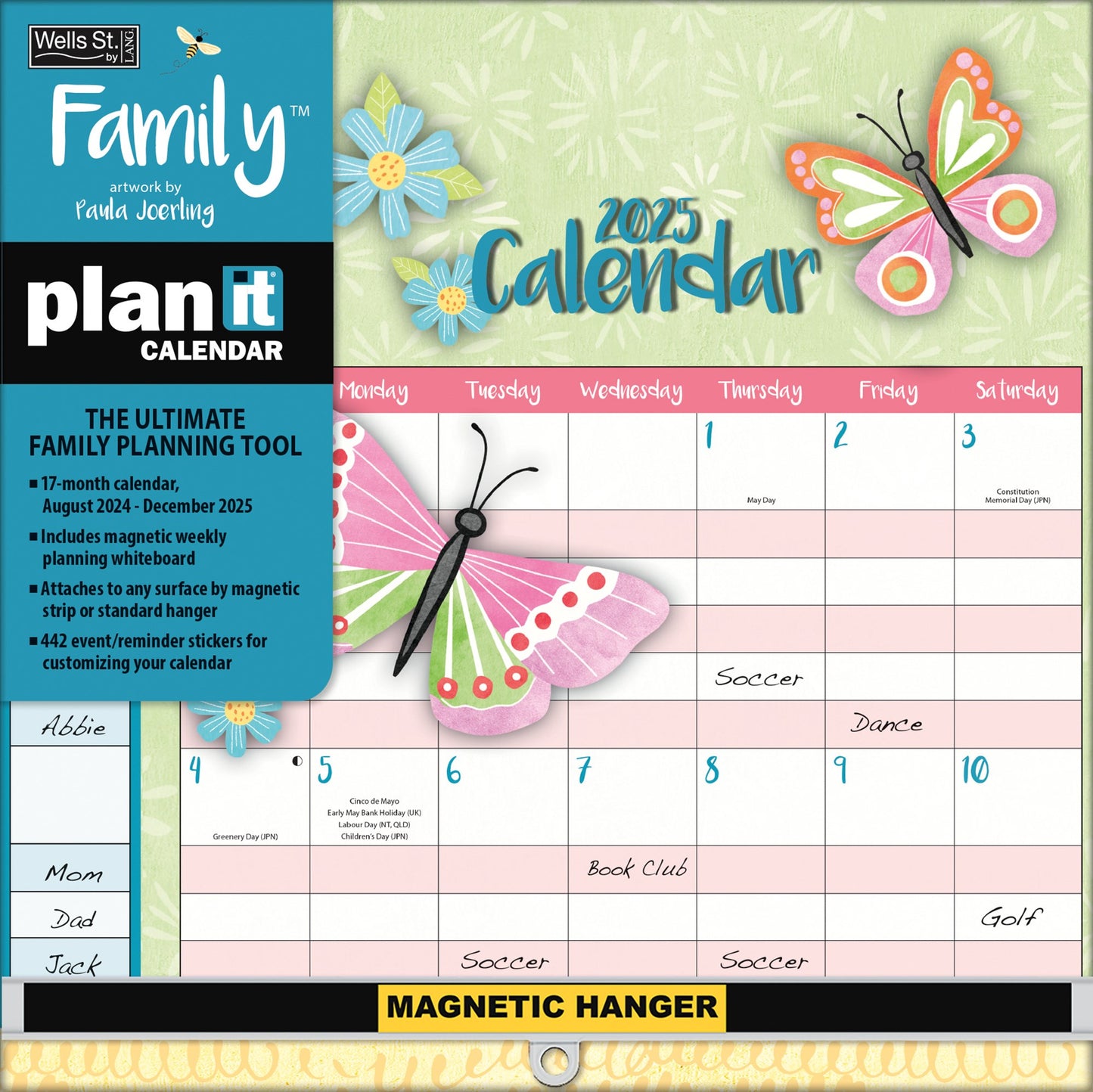 2025 Plan-It Wall Calendar-Family (12" x 12")