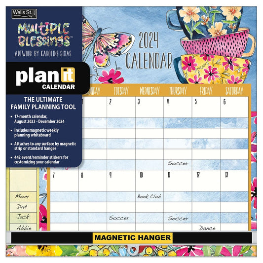 2025 Plan-It Wall Calendar-Multiple Blessings (12" x 12")