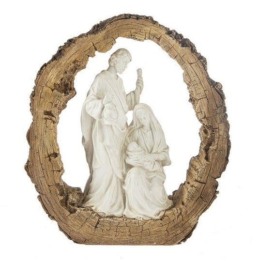 Figurine-Log Nativity (13.5" x 4.25" x 15")