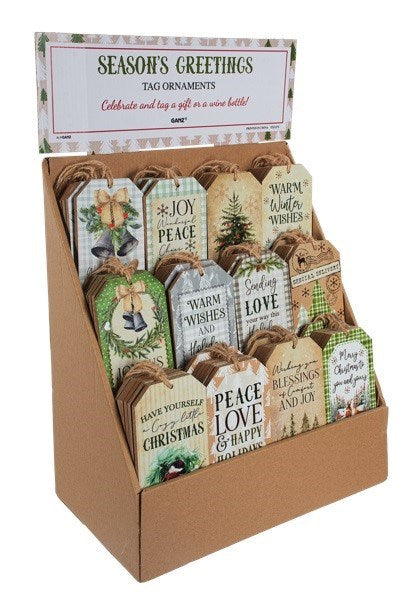 Display-Woodland Greetings-Gift Tag Ornaments (Pack Of 60)