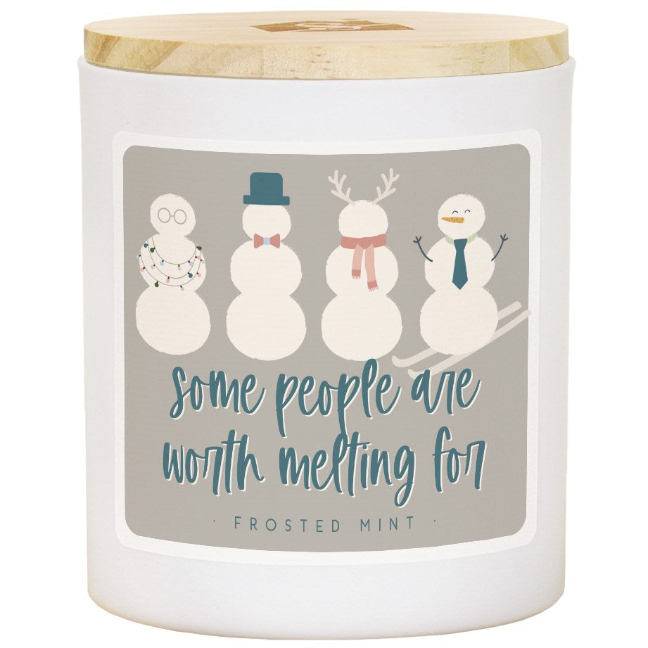 Candle-Worth Melting-Frosted Mint Scent (3.5 x 4.25)