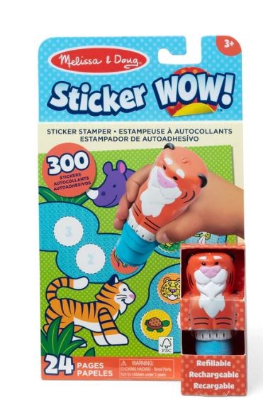 Sticker Wow! Tiger w/Book & Stickers (Ages 3+)