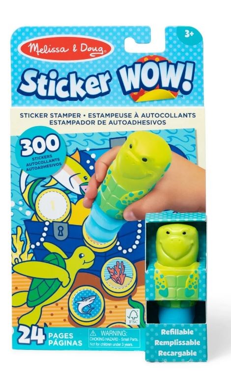 Sticker Wow! Turtle w/Book & Stickers (Ages 3+)