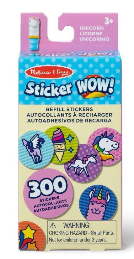 Sticker Wow! Refill Stickers-Unicorn (300+ Stickers)