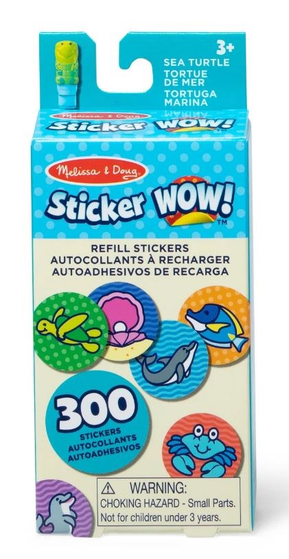 Sticker Wow! Refill Stickers-Turtle (300+ Stickers)