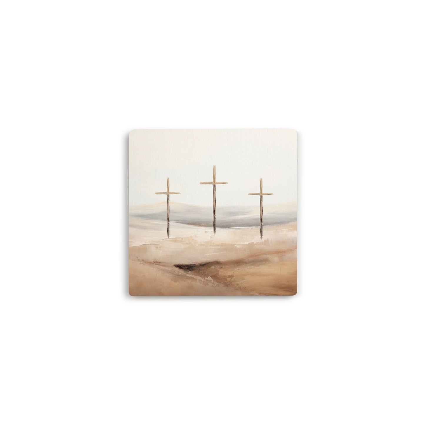 Coaster-Three Crosses (4 x 4) (Pack Of 6)