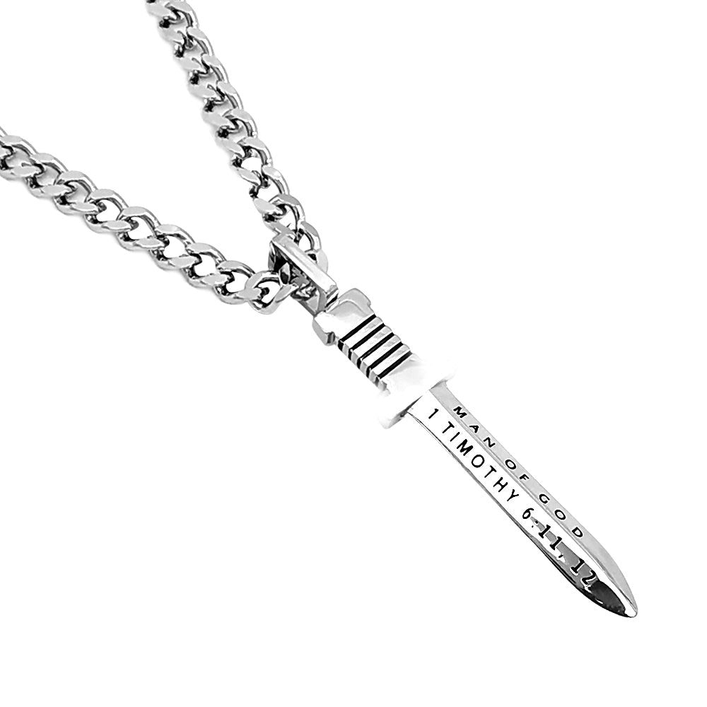 Necklace-Makaira Sword-Man Of God (Mens) (24")