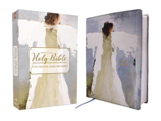 Amplified Holy Bible (Anne Neilson Angel Art Series)-Blue Leathersoft