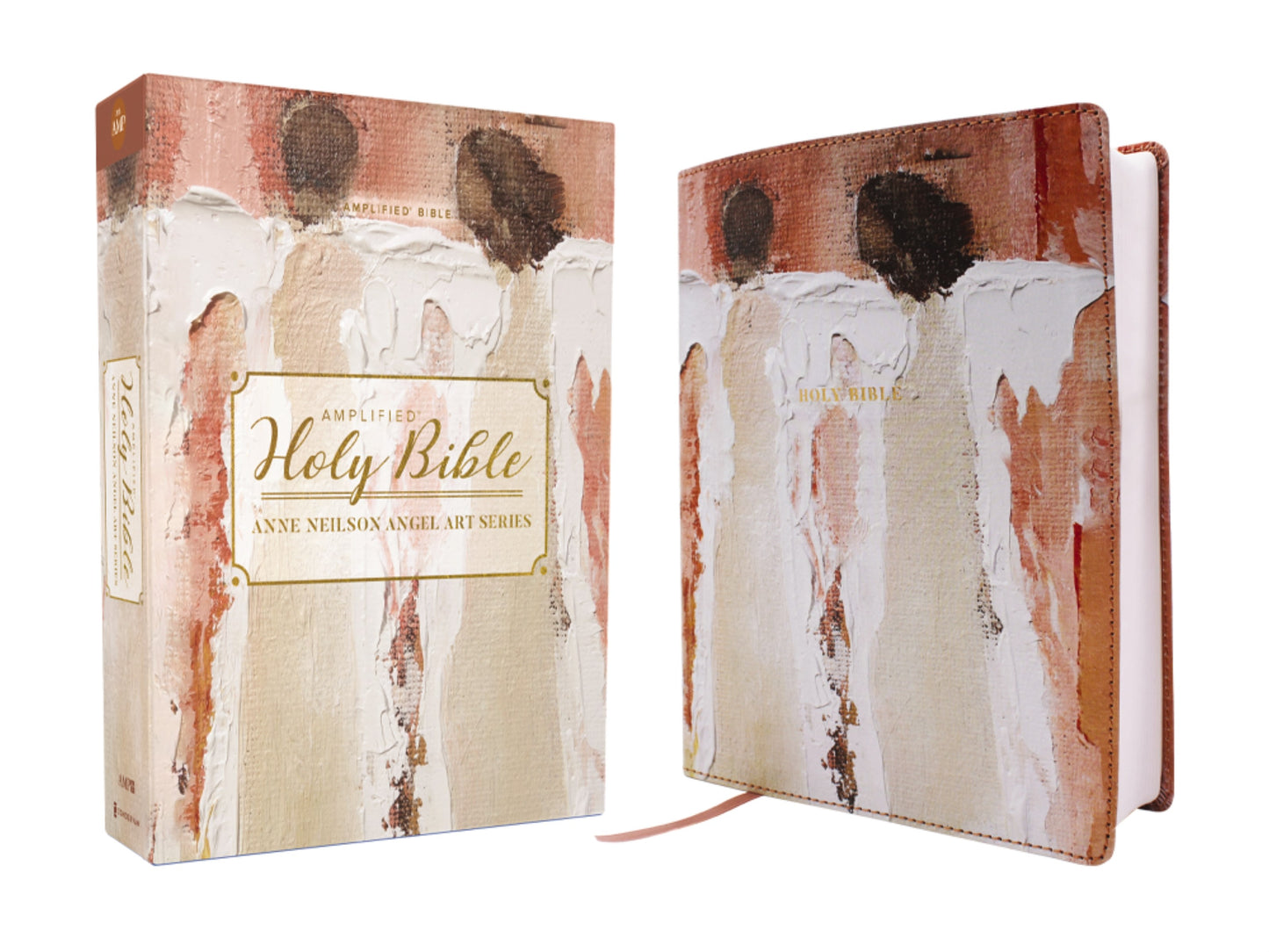 Amplified Holy Bible (Anne Neilson Angel Art Series)-Blush Leathersoft