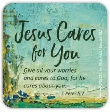 Magnet-Jesus Cares For You (Pack Of 12)