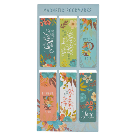 Bookmark Set-Magnetic-Cool Florals (Pack Of 6)