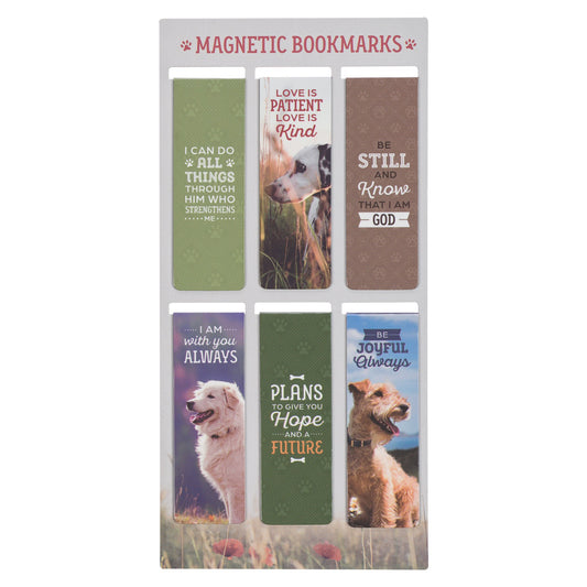 Bookmark Set-Magnetic-Dogs (Pack Of 6)