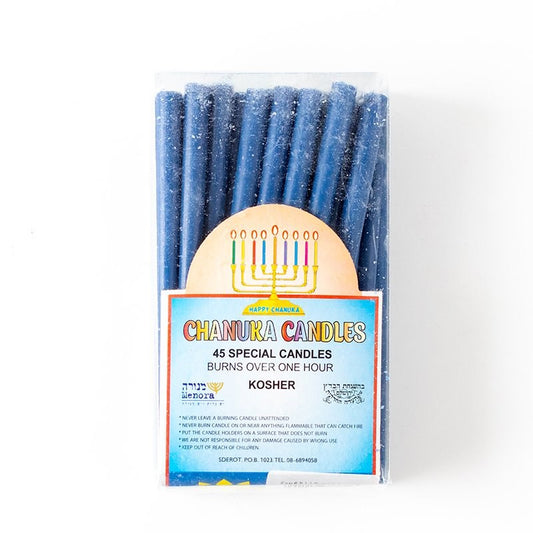 Candle-Hanukkah Candles-Blue-5-1/2" (Pack of 45) (#9169)