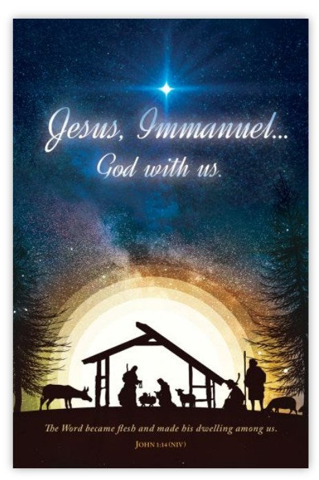 Bulletin-Jesus  Immanuel...God With Us (John 1:14  NIV) (Pack Of 100)