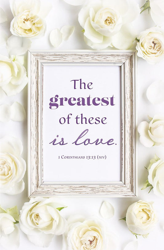 Bulletin-The Greatest Of These Is Love (1 Corinthians 13:13  NIV) (Pack Of 100)