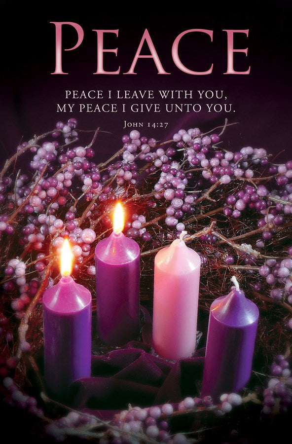 Bulletin-Advent Week 2: Peace/Peace I Leave With You (John 14:27) (Pack Of 100)