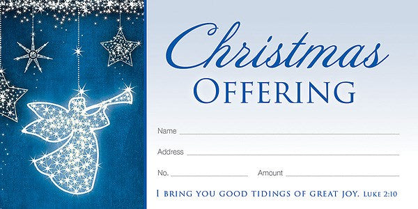 Offering Envelope-I Bring Your Good Tidings Of Great Joy (Luke 2:10) (Pack Of 100)