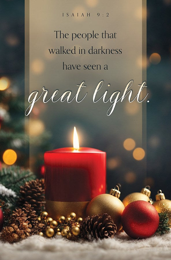 Bulletin-The People That Walk In Darkness Have Seen Great Light (Isaiah 9:2) (Pack Of 100