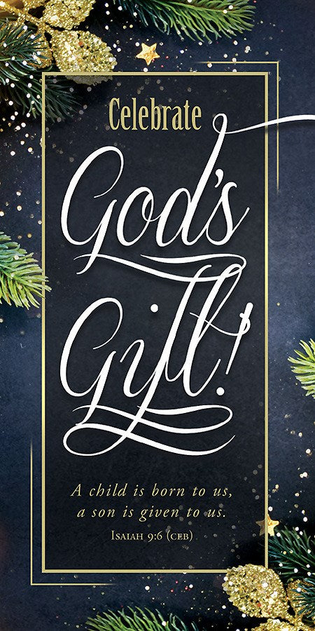 Offering Envelope-Celebrate God's Gift! (Isaiah 9:6  CEB) (Pack Of 100)