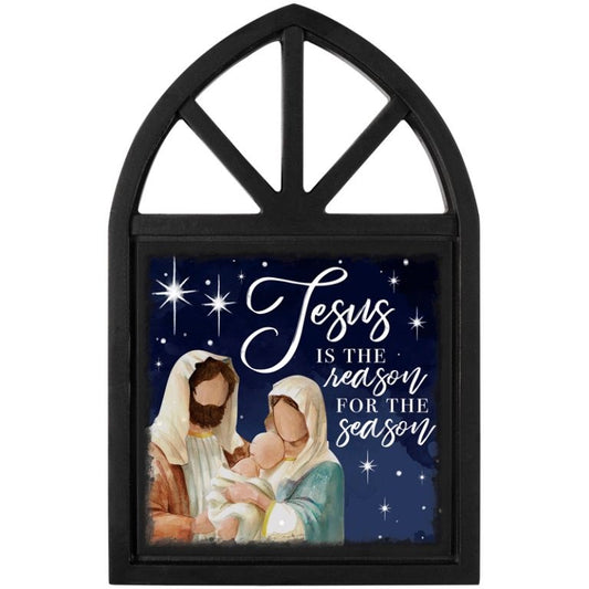 Jesus Is The Reason Church Window Sitter (6.5" x 10.25") (Pack Of 3)