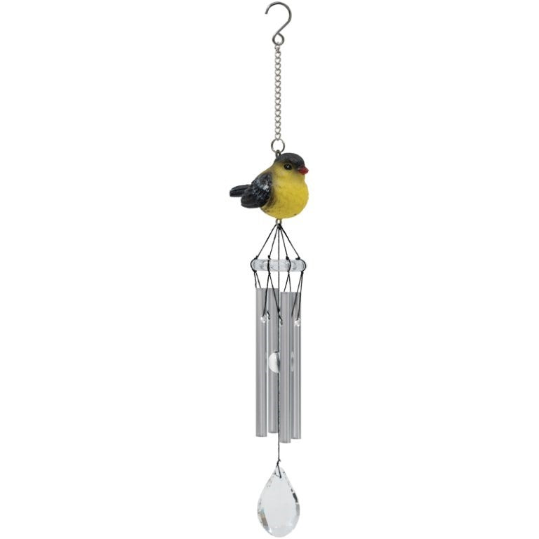 Wind Chime-Mini Songbird-Goldfinch (11") (Pack Of 4)