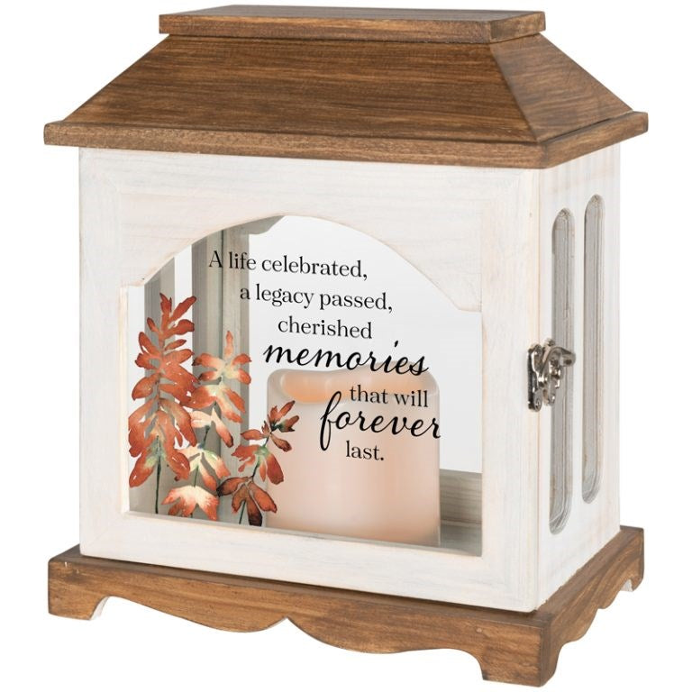 Lantern w/ Flameless LED Candle & Timer-Life Celebrated (10 1/4" x 8 3/4" x 5 1/2")