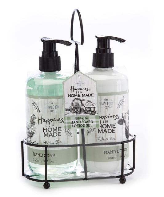 Hand Soap & Lotion Gift Set-Home Made/White Tea Scent