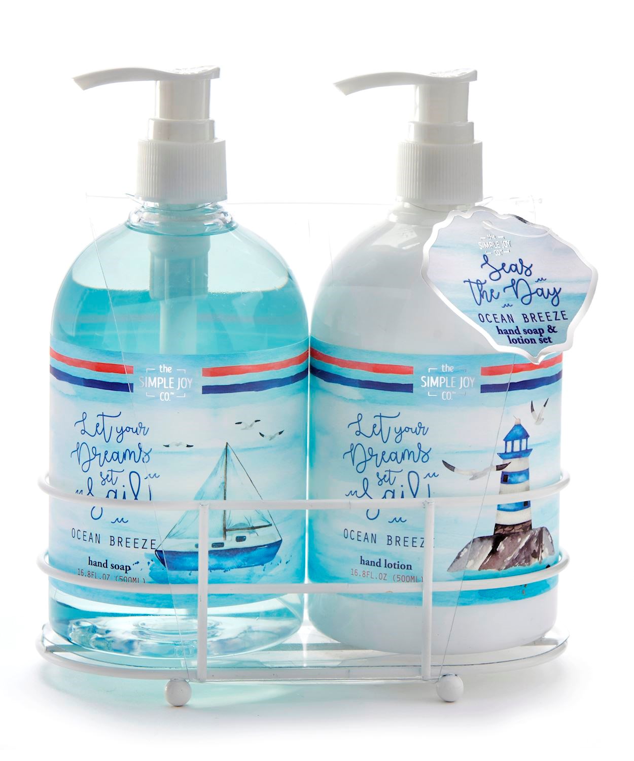 Hand Soap & Lotion Gift Set-Seas The Day/Let Your Dreams Set Sail